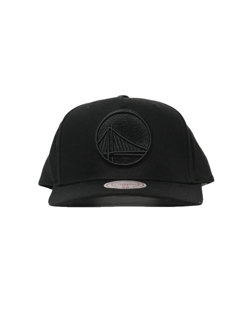 Mitchell & Ness Black Team Logo MVP Warriors Snapback Cap
