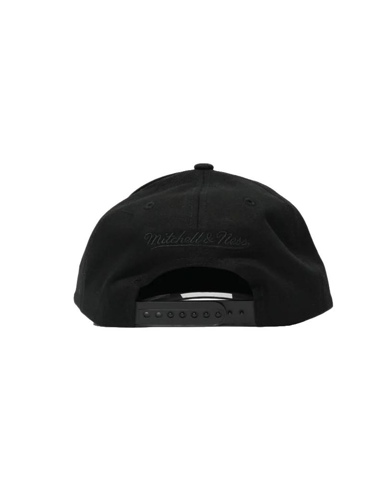 Mitchell & Ness Black Team Logo MVP Warriors Snapback Cap