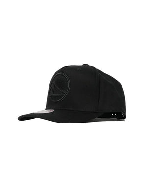 Mitchell & Ness Black Team Logo MVP Warriors Snapback Cap