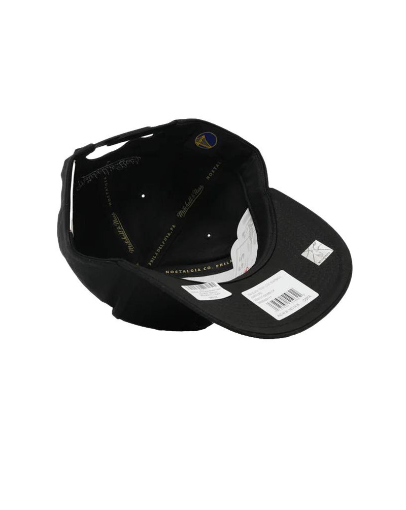 Mitchell & Ness Black Team Logo MVP Warriors Snapback Cap