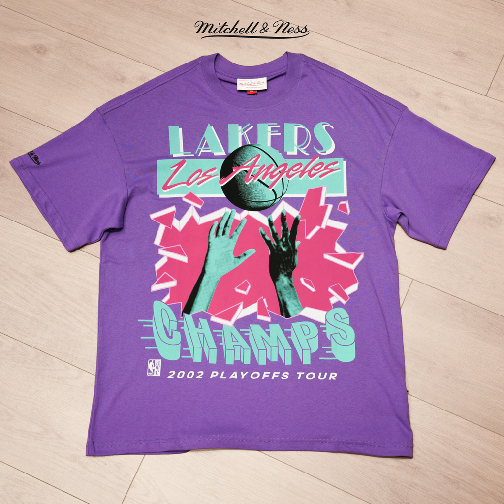 Mitchell & Ness Los Angeles Lakers 2002 Playoffs Tour T-Shirt
