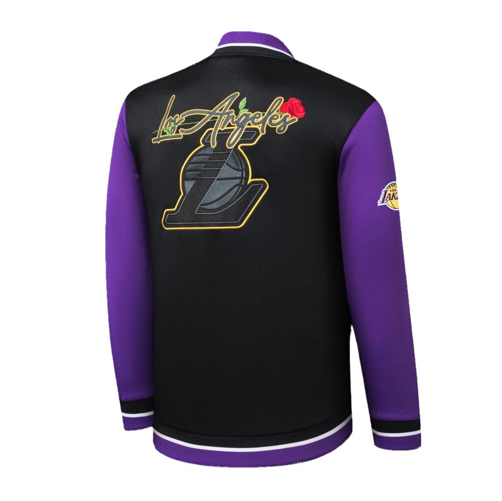 Lakers bomber hot sale jacket black