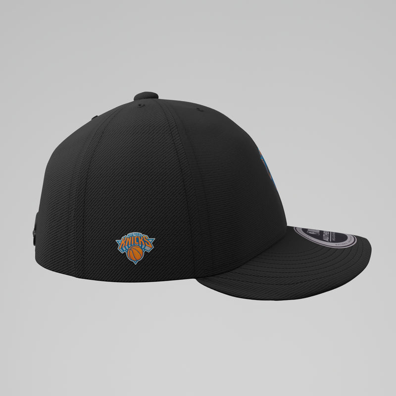 NBA Metallic Raised Embroidery Structured Curve Cap - New York Knicks