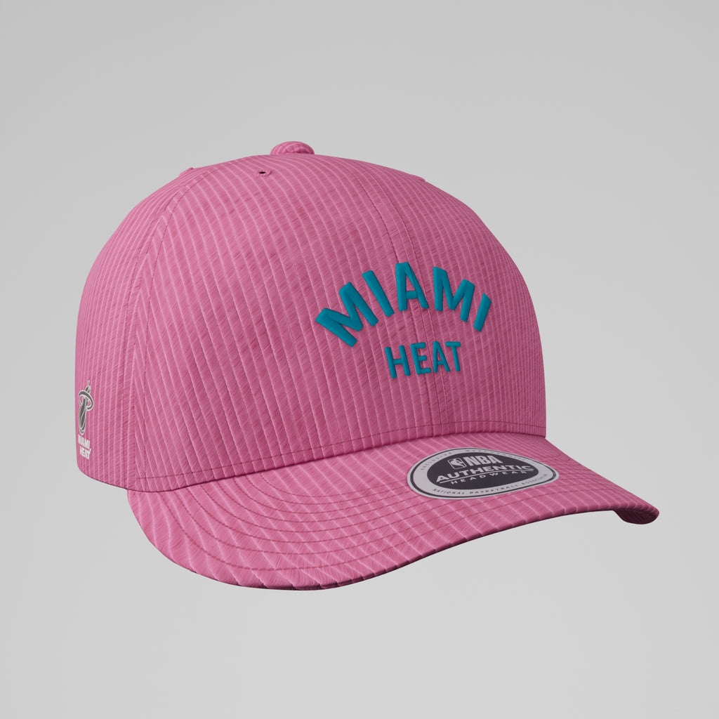 NBA Acid Washed Fabric Structured Cap - Miami Heat
