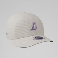 NBA Acid Washed Fabric Unstructured Cap - Los Angeles Lakers White