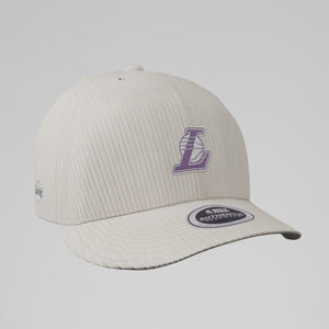 NBA Acid Washed Fabric Unstructured Cap - Los Angeles Lakers White