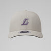 NBA Acid Washed Fabric Unstructured Cap - Los Angeles Lakers White