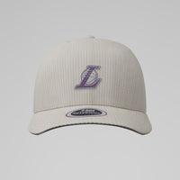 NBA Acid Washed Fabric Unstructured Cap - Los Angeles Lakers White