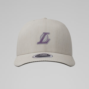 NBA Acid Washed Fabric Unstructured Cap - Los Angeles Lakers White