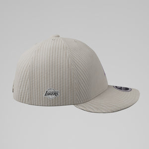NBA Acid Washed Fabric Unstructured Cap - Los Angeles Lakers White