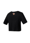 NBA Team Logo Print Boxy Fit Cropped Top - New York Knicks