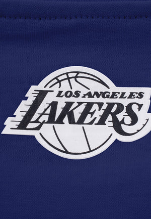 NBA Front Textured Print - Boxy Fit Crop Tee - Los Angeles Lakers