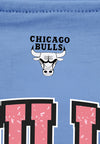 NBA Front Textured Print - Slim Fit Crop Tee - Chicago Bulls