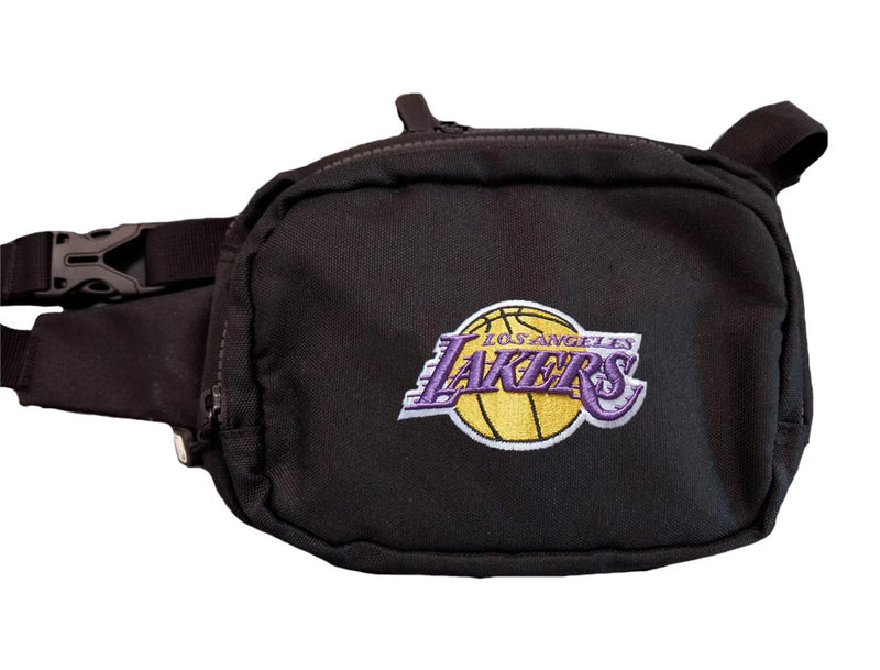 nba lakers mini logo waist bag black