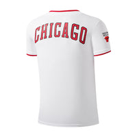 NBA PRIMARY TEAM LOGO BASIC JERSEY CHICAGO BULLS WHITE MENS