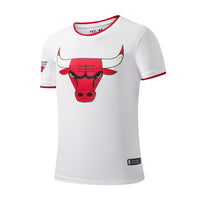 NBA PRIMARY TEAM LOGO BASIC JERSEY CHICAGO BULLS WHITE MENS