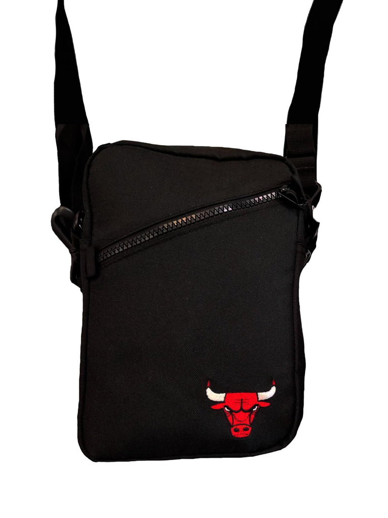 NBA LOGO MESSENGER BAG - BLACK