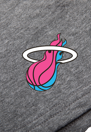 NBA Team Logo Print Regular Fit Shorts - Miami Heat