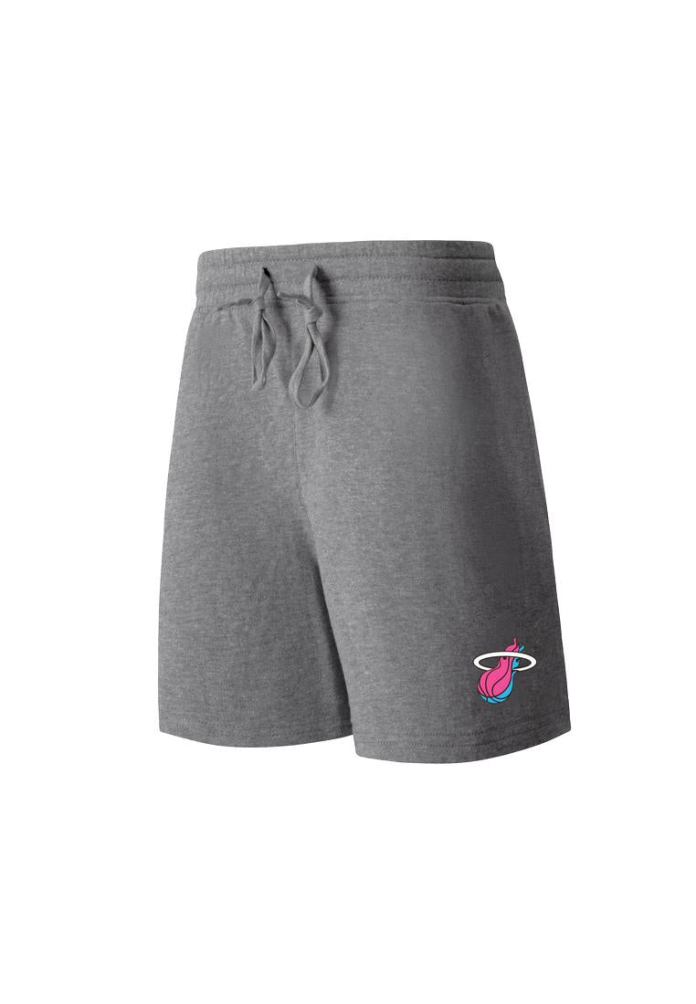 NBA Team Logo Print Regular Fit Shorts - Miami Heat