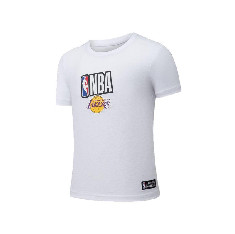 NBA BADGES MADNESS T-SHIRT - LOS ANGELES LAKERS WHITE