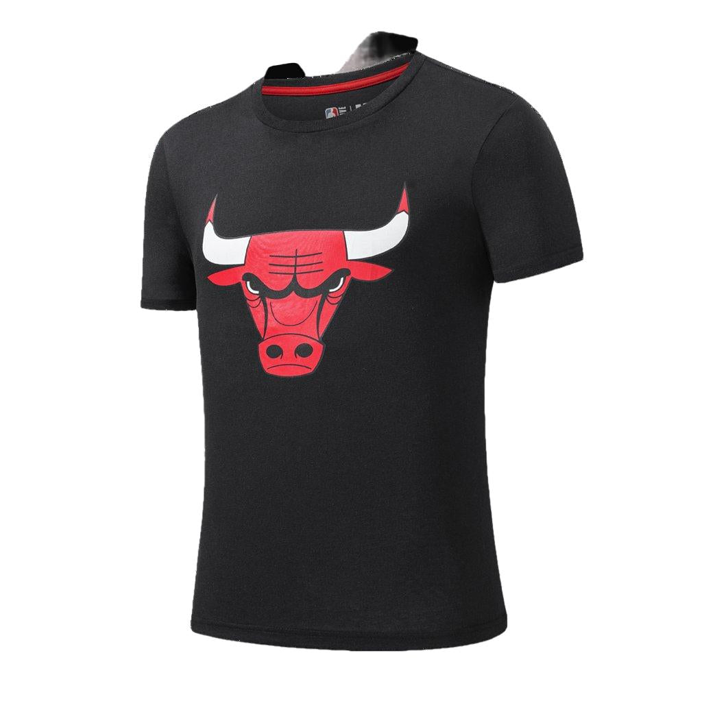 NBA BASICS PRIMARY LOGO T-SHIRT - CHICAGO BULLS BLACK