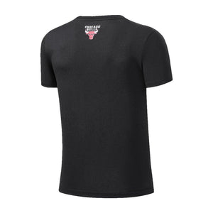 NBA BASICS PRIMARY LOGO T-SHIRT - CHICAGO BULLS BLACK