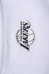 NBA Front Textured Print - Regular Fit Crop Tee - Los Angeles Lakers
