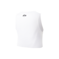 NBA Front Textured Print - Regular Fit Crop Tee - Los Angeles Lakers