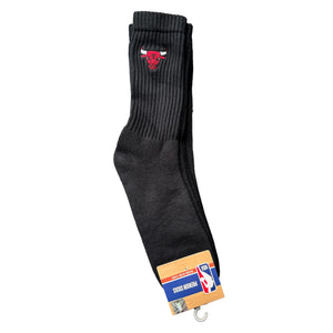 Chicago Bulls Crew Socks - BLACK