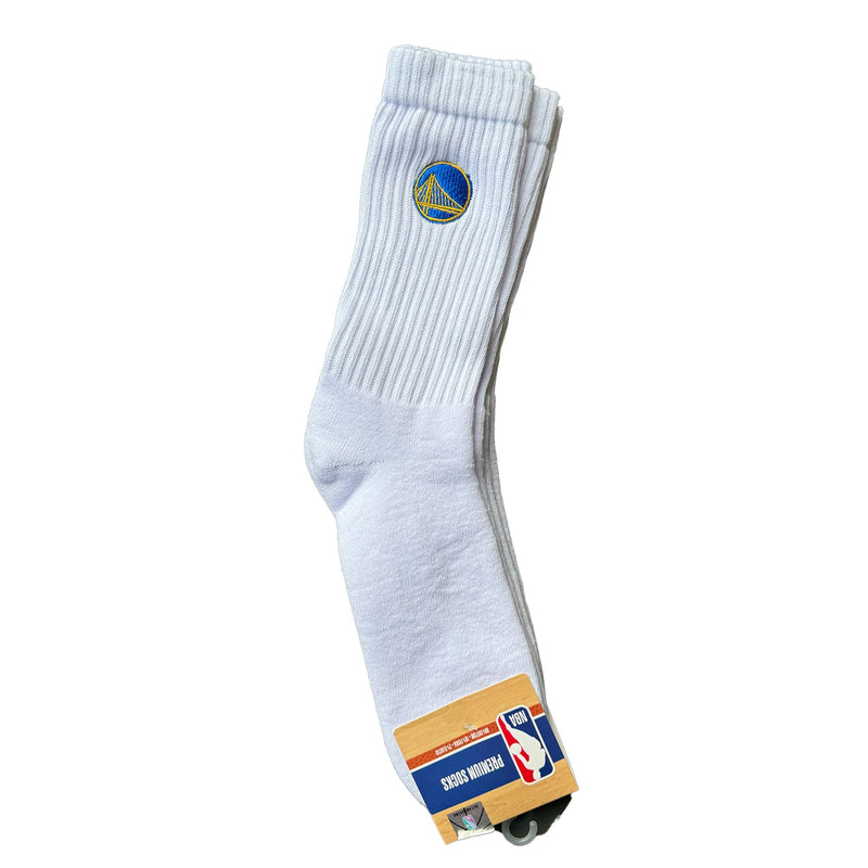 Golden State Warriors Crew Socks - WHITE