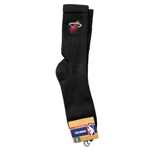 Miami Heat Crew Socks - BLACK