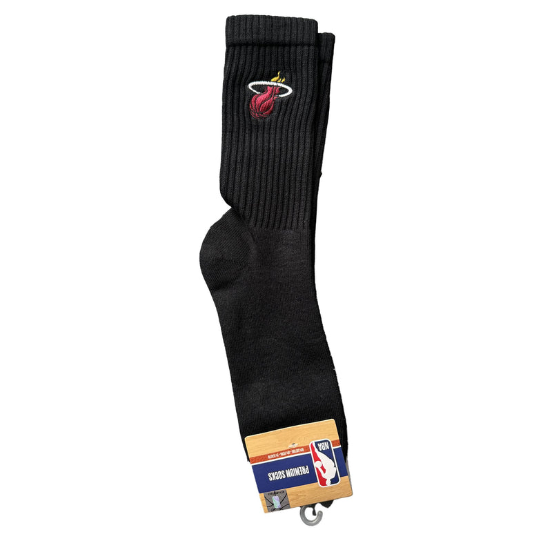 Miami Heat Crew Socks - BLACK
