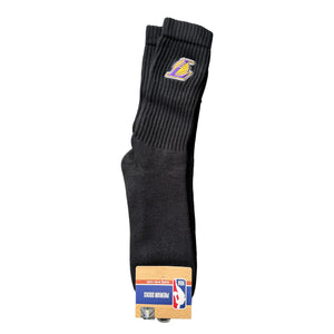 Los Angeles Lakers Crew Socks - BLACK