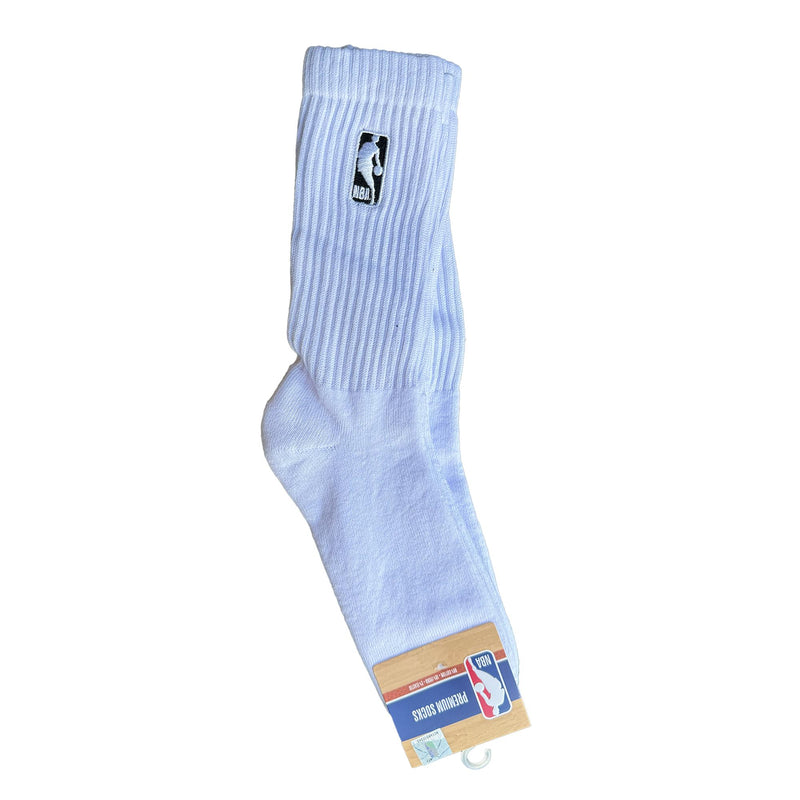 NBA Logoman Crew Socks - WHITE