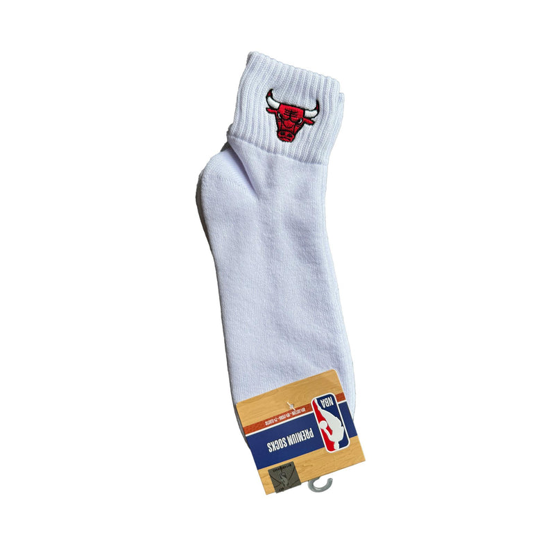 Chicago Bulls Quarter Socks - WHITE