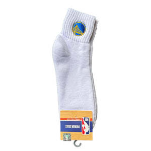 Golden State Warriors Quarter Socks - WHITE