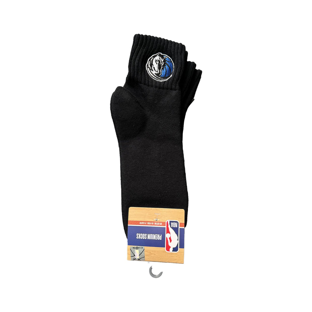 Dallas Mavericks Quarter Socks - BLACK