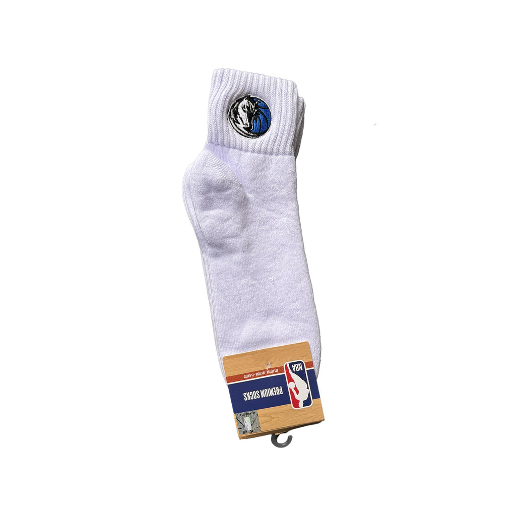 Dallas Mavericks Quarter Socks - WHITE