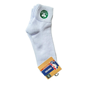 Boston Celtics Quarter Socks - WHITE
