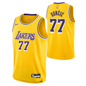 Los Angeles Lakers Luka Dončić Nike Gold Swingman Jersey - Icon Edition