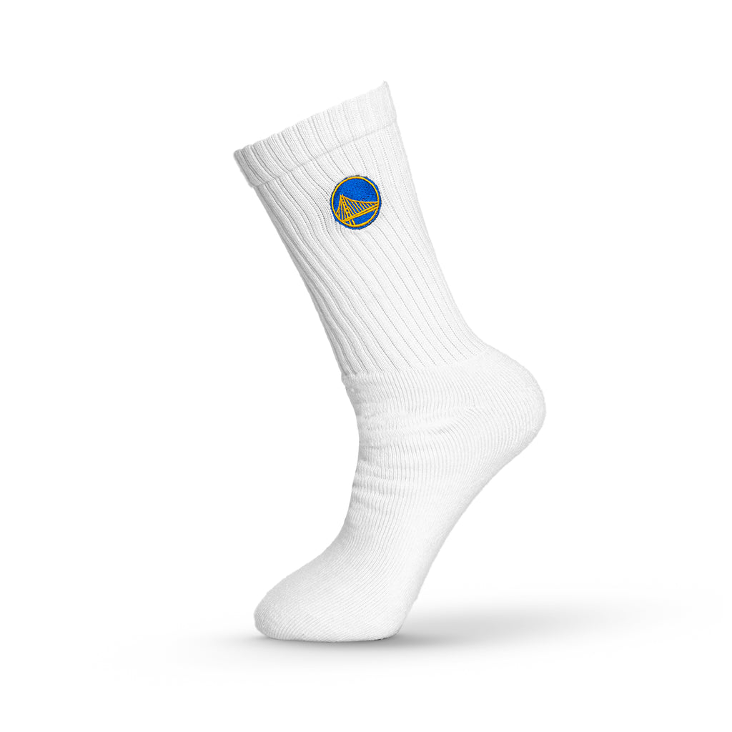 Golden State Warriors Crew Socks - WHITE