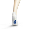 NBA Logoman No Show Socks - WHITE
