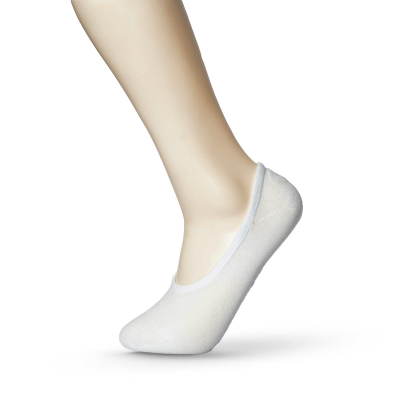 NBA Logoman No Show Socks - WHITE