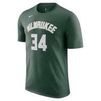 Giannis Antetokounmpo Milwaukee Bucks Men's Nike NBA Icon Name and Number Tee